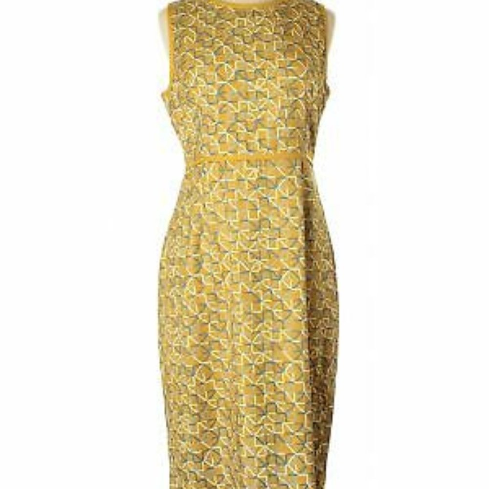 Dear Creatures Anthropologie Kate Mustard Dress